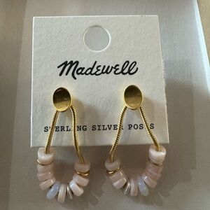 Madewell Gold and Blush Earrings
